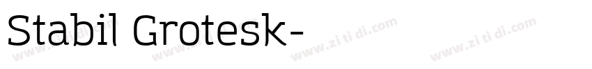 Stabil Grotesk字体转换